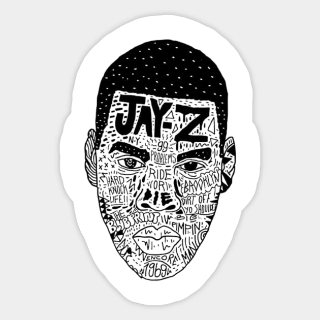 Jay z Sticker by Setan merah 